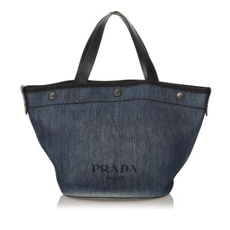 best tote bags prada|Prada denim tote bag.